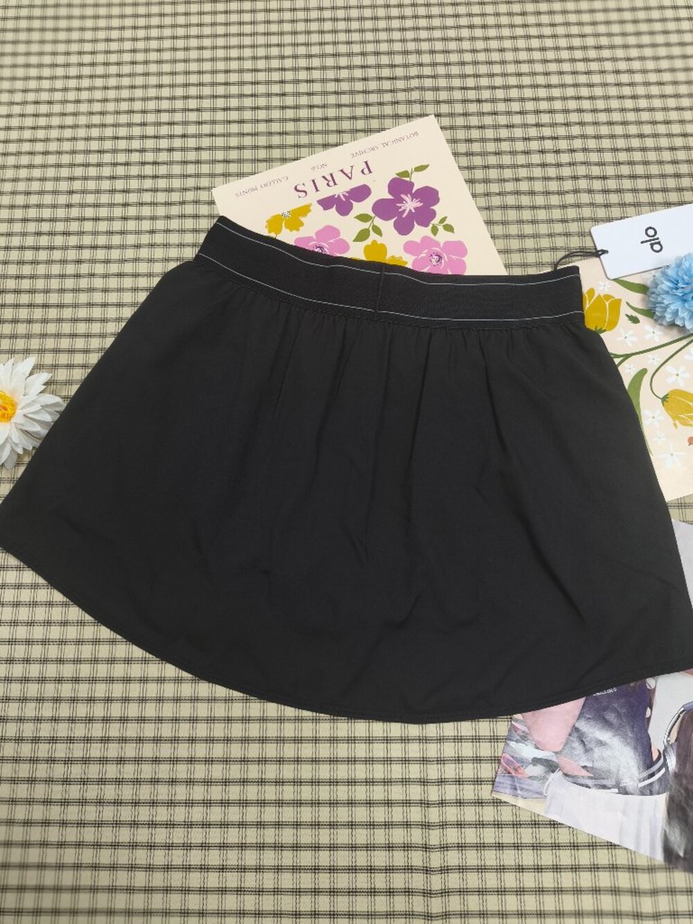NWT Alo Yoga Black Match Point Tennis Skirt🩰(Built-in Shorts) Fast shipping🚚 - Picture 3 of 7
